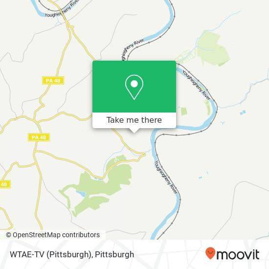 Mapa de WTAE-TV (Pittsburgh)
