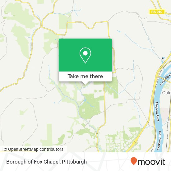 Mapa de Borough of Fox Chapel