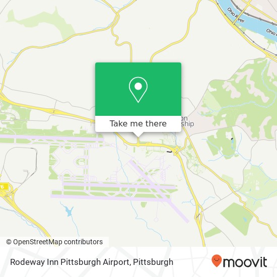 Mapa de Rodeway Inn Pittsburgh Airport