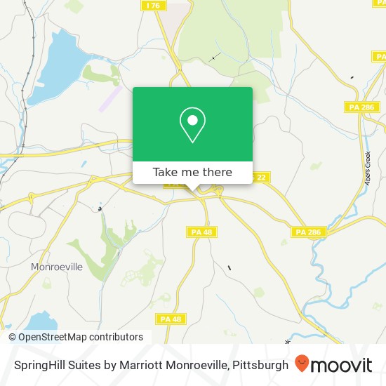 SpringHill Suites by Marriott Monroeville map