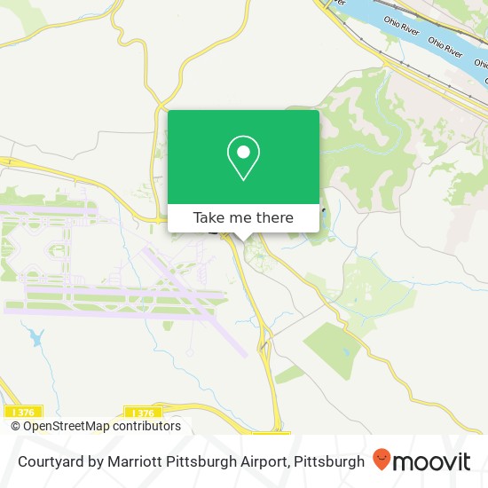 Courtyard by Marriott Pittsburgh Airport map