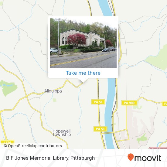 B F Jones Memorial Library map