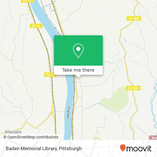 Mapa de Baden Memorial Library