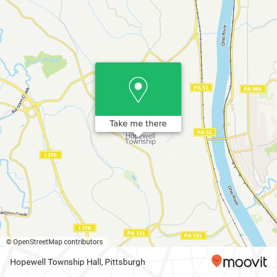 Hopewell Township Hall map