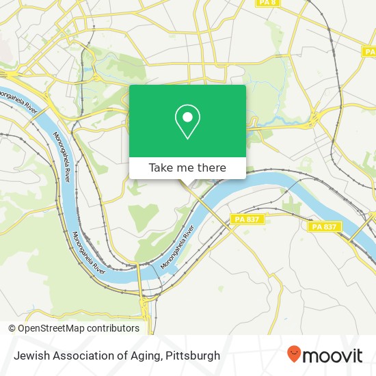 Jewish Association of Aging map