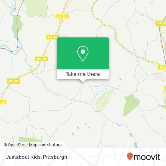 Justabout Kids map