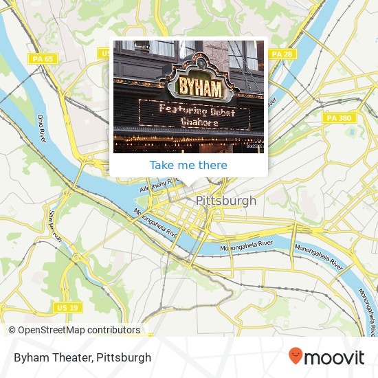 Byham Theater map