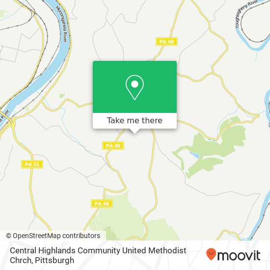 Mapa de Central Highlands Community United Methodist Chrch