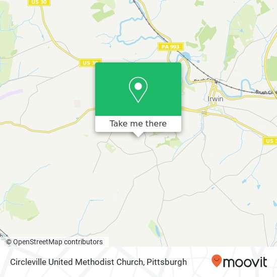 Circleville United Methodist Church map