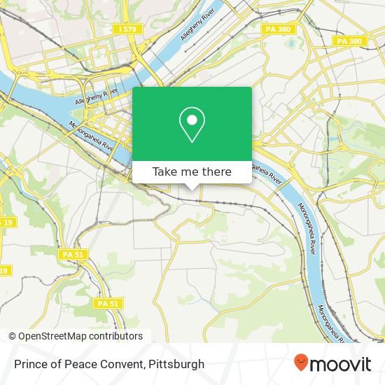 Prince of Peace Convent map