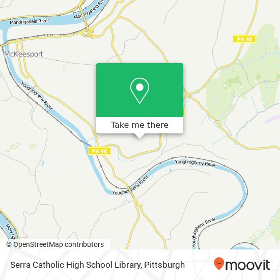 Serra Catholic High School Library map