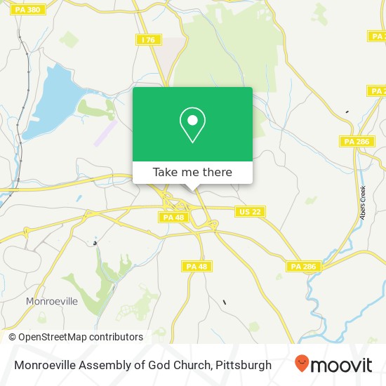 Mapa de Monroeville Assembly of God Church