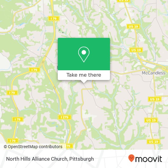 Mapa de North Hills Alliance Church