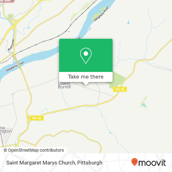 Saint Margaret Marys Church map