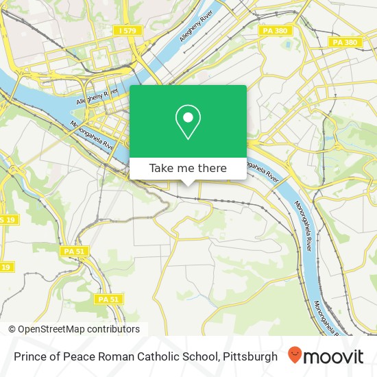 Prince of Peace Roman Catholic School map