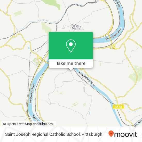 Saint Joseph Regional Catholic School map