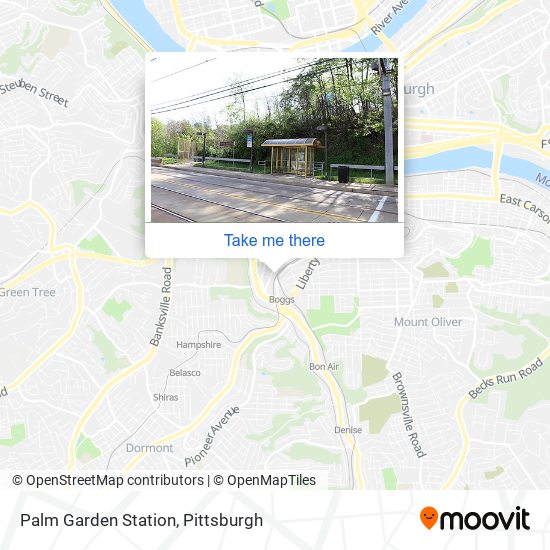 How to get to Palm Garden Station in Pittsburgh by Bus or Light Rail