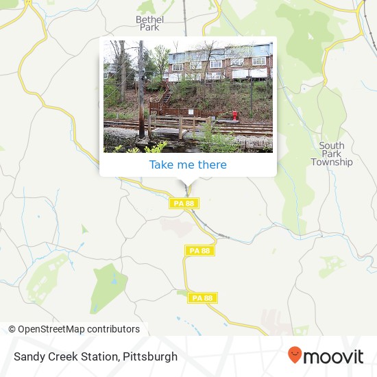 Mapa de Sandy Creek Station