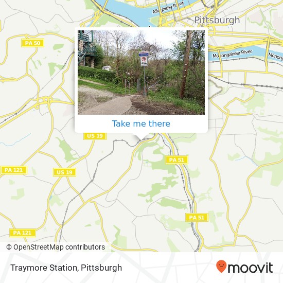 Traymore Station map