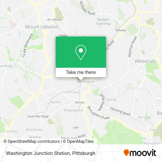 Mapa de Washington Junction Station