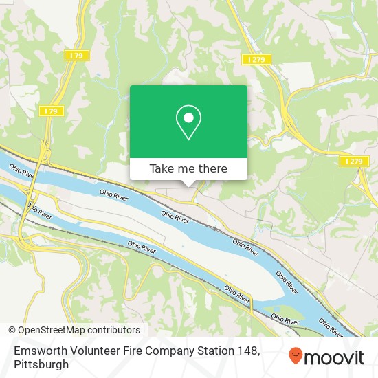 Emsworth Volunteer Fire Company Station 148 map