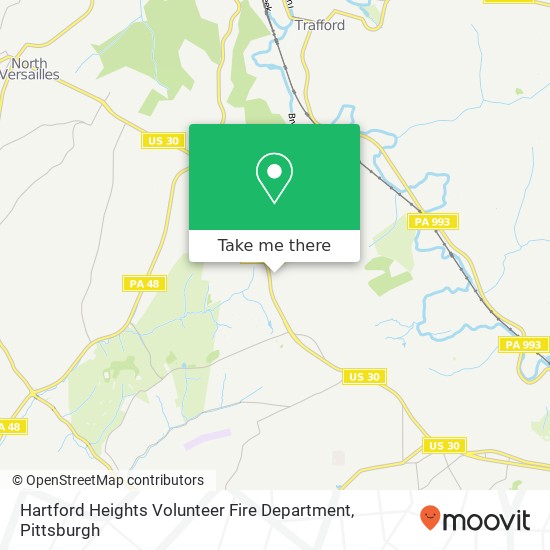 Hartford Heights Volunteer Fire Department map