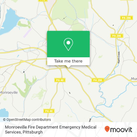 Monroeville Fire Department Emergency Medical Services map
