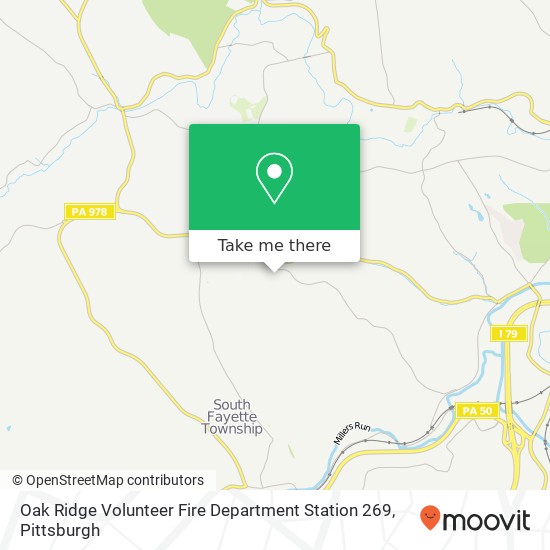 Oak Ridge Volunteer Fire Department Station 269 map