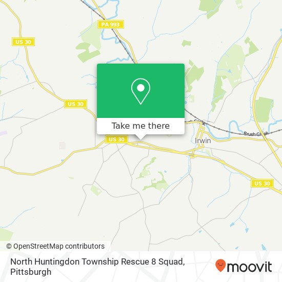 North Huntingdon Township Rescue 8 Squad map