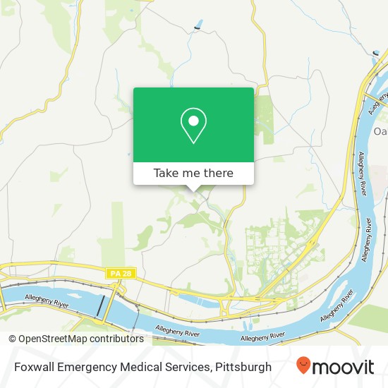 Foxwall Emergency Medical Services map