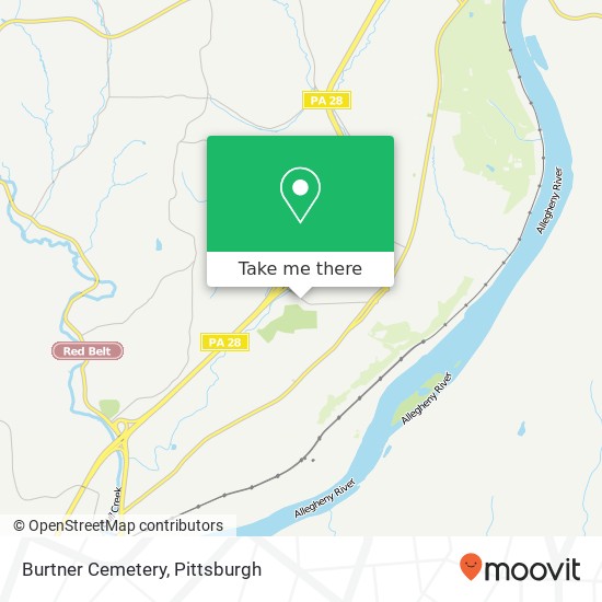 Burtner Cemetery map