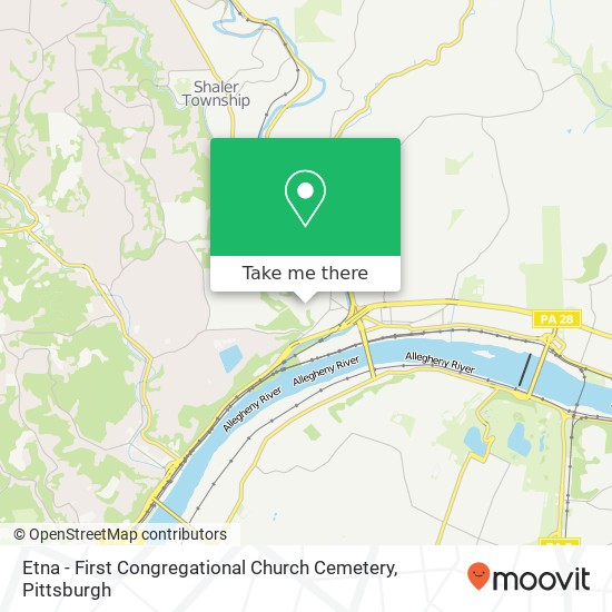 Mapa de Etna - First Congregational Church Cemetery