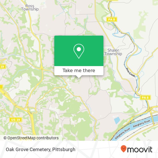 Mapa de Oak Grove Cemetery