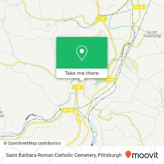 Saint Barbara Roman Catholic Cemetery map