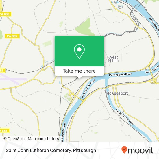 Mapa de Saint John Lutheran Cemetery