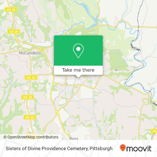 Sisters of Divine Providence Cemetery map