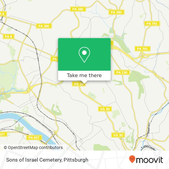 Mapa de Sons of Israel Cemetery