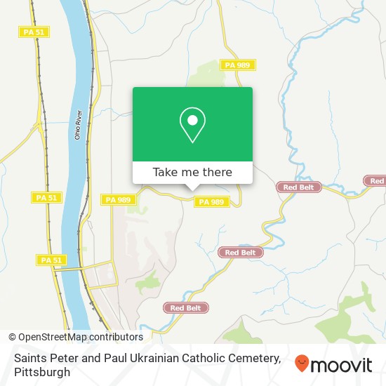 Saints Peter and Paul Ukrainian Catholic Cemetery map