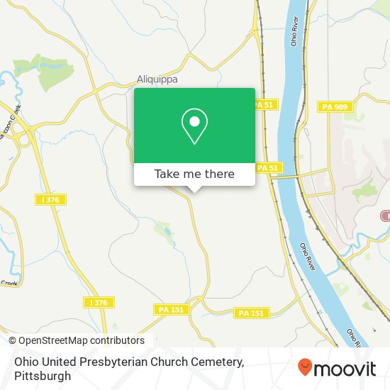 Ohio United Presbyterian Church Cemetery map