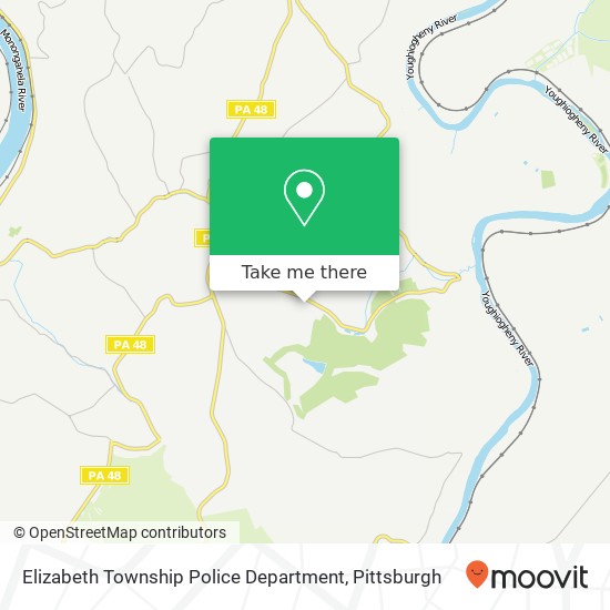 Mapa de Elizabeth Township Police Department