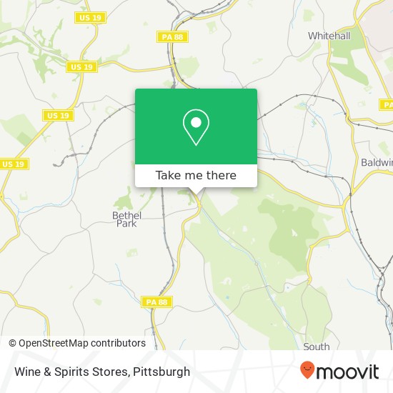 Mapa de Wine & Spirits Stores