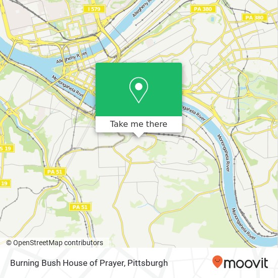 Burning Bush House of Prayer map