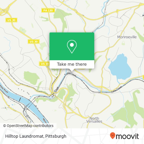 Hilltop Laundromat map