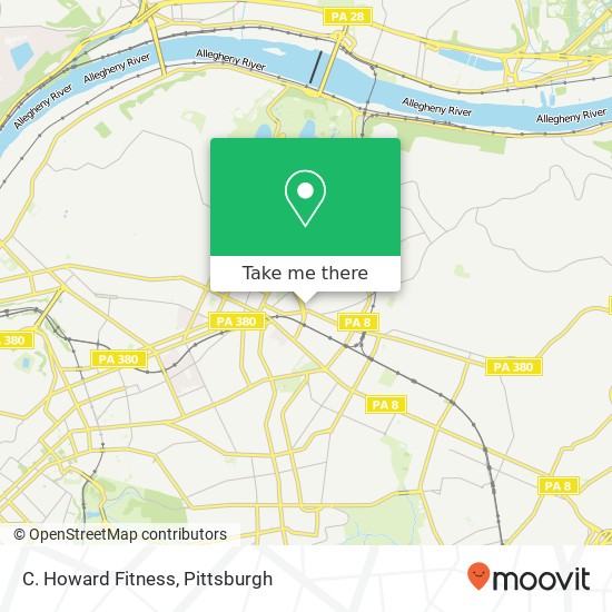 Mapa de C. Howard Fitness