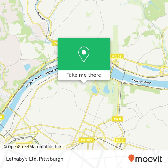 Mapa de Lethaby's Ltd