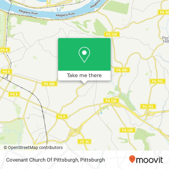 Covenant Church Of Pittsburgh map