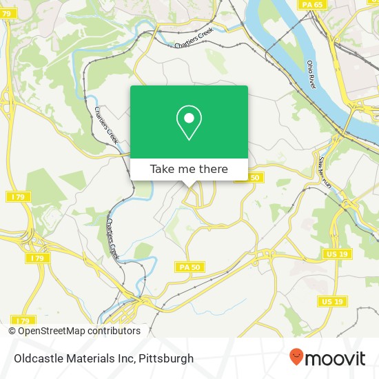 Mapa de Oldcastle Materials Inc