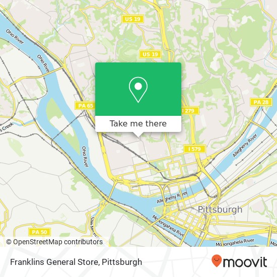 Mapa de Franklins General Store