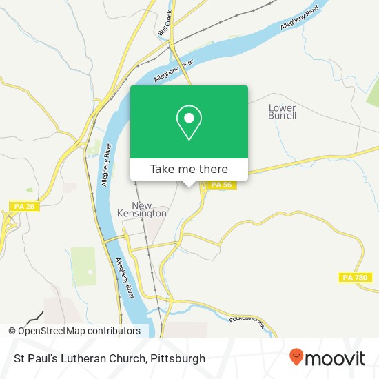 Mapa de St Paul's Lutheran Church