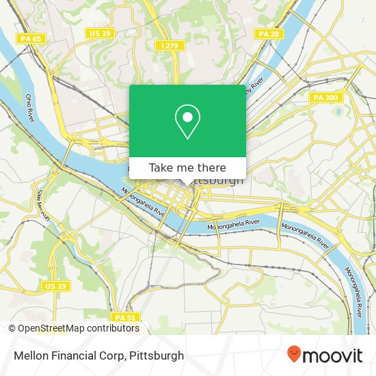 Mellon Financial Corp map